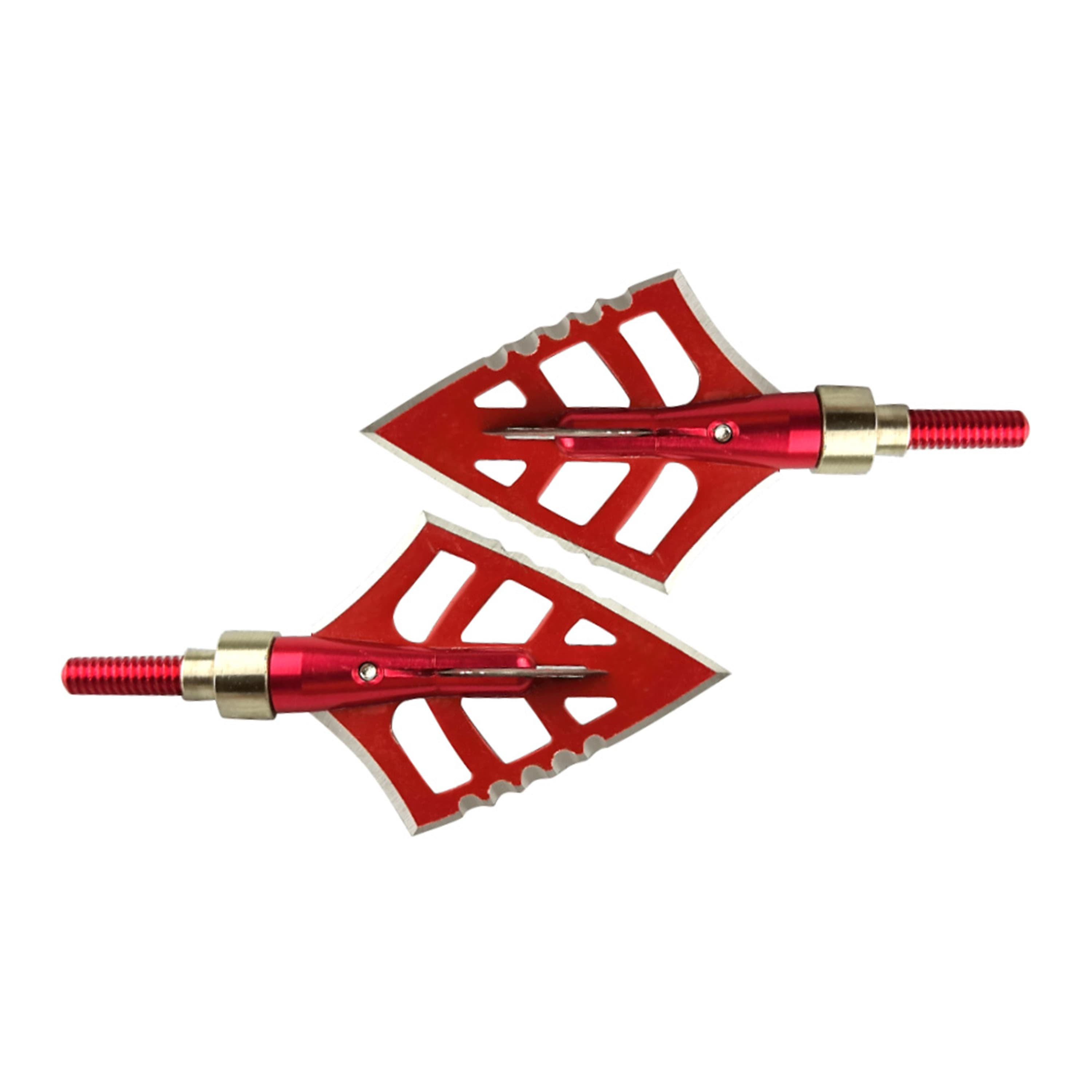 Archery Broadheads 125gr 4Blade Arrowheads Screw Tips Hunting