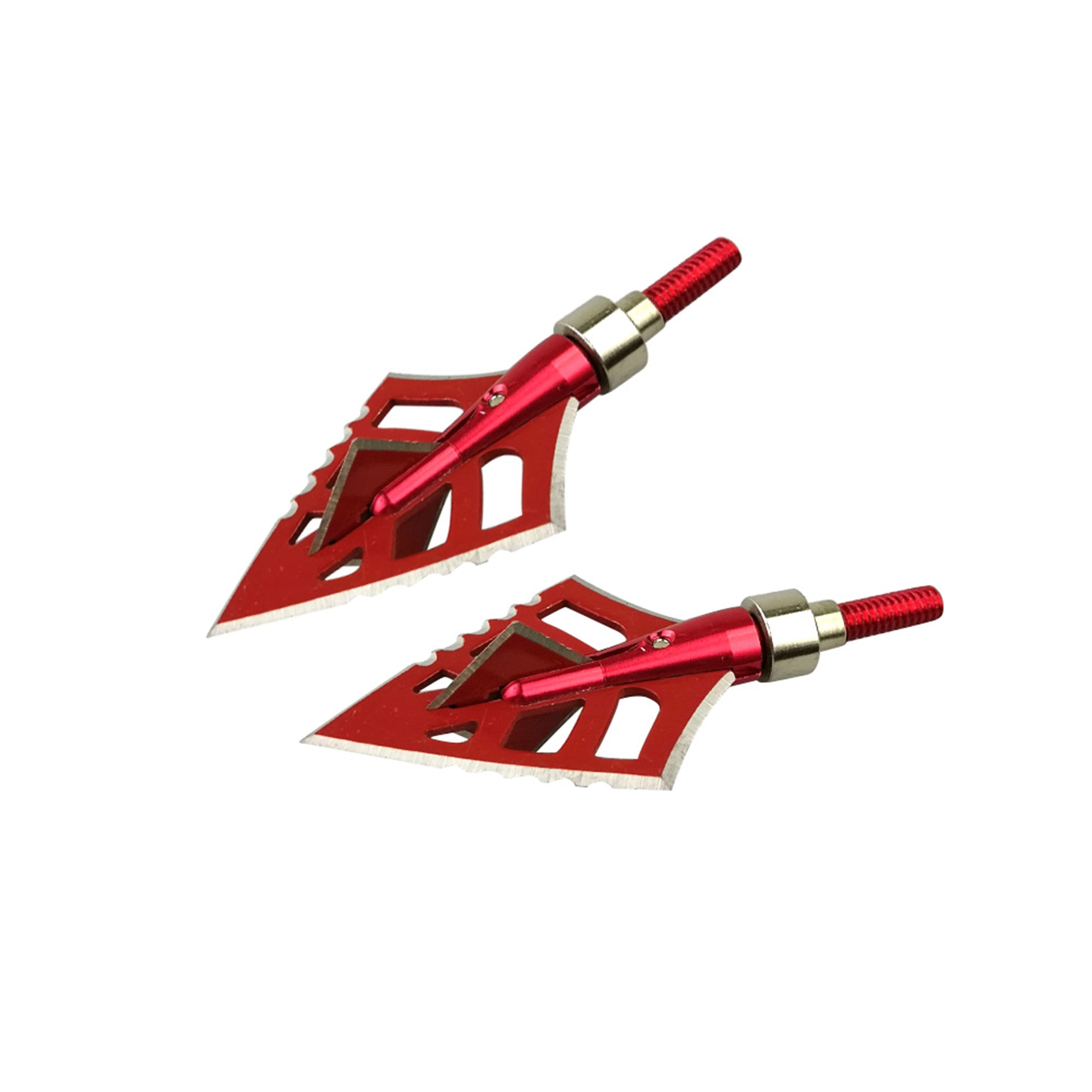 Archery Broadheads 125gr 4Blade Arrowheads Screw Tips Hunting