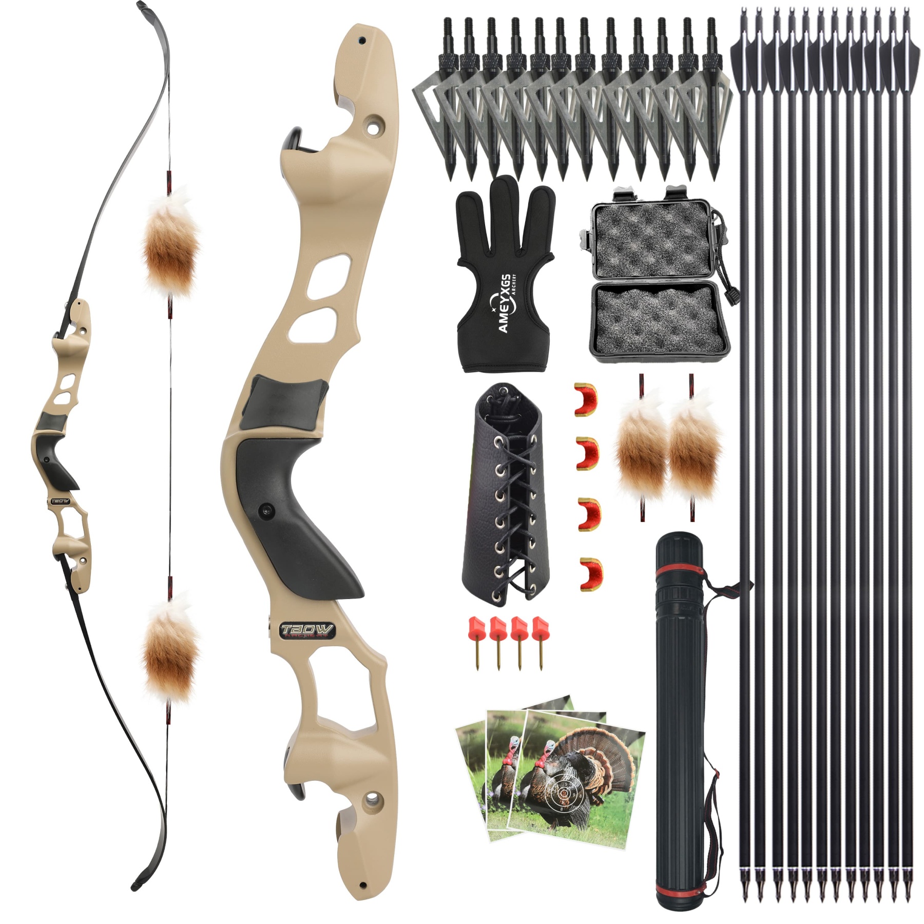 TBOW ILF Hunting  Complete Archery Kit for Beginner 25-60lbs