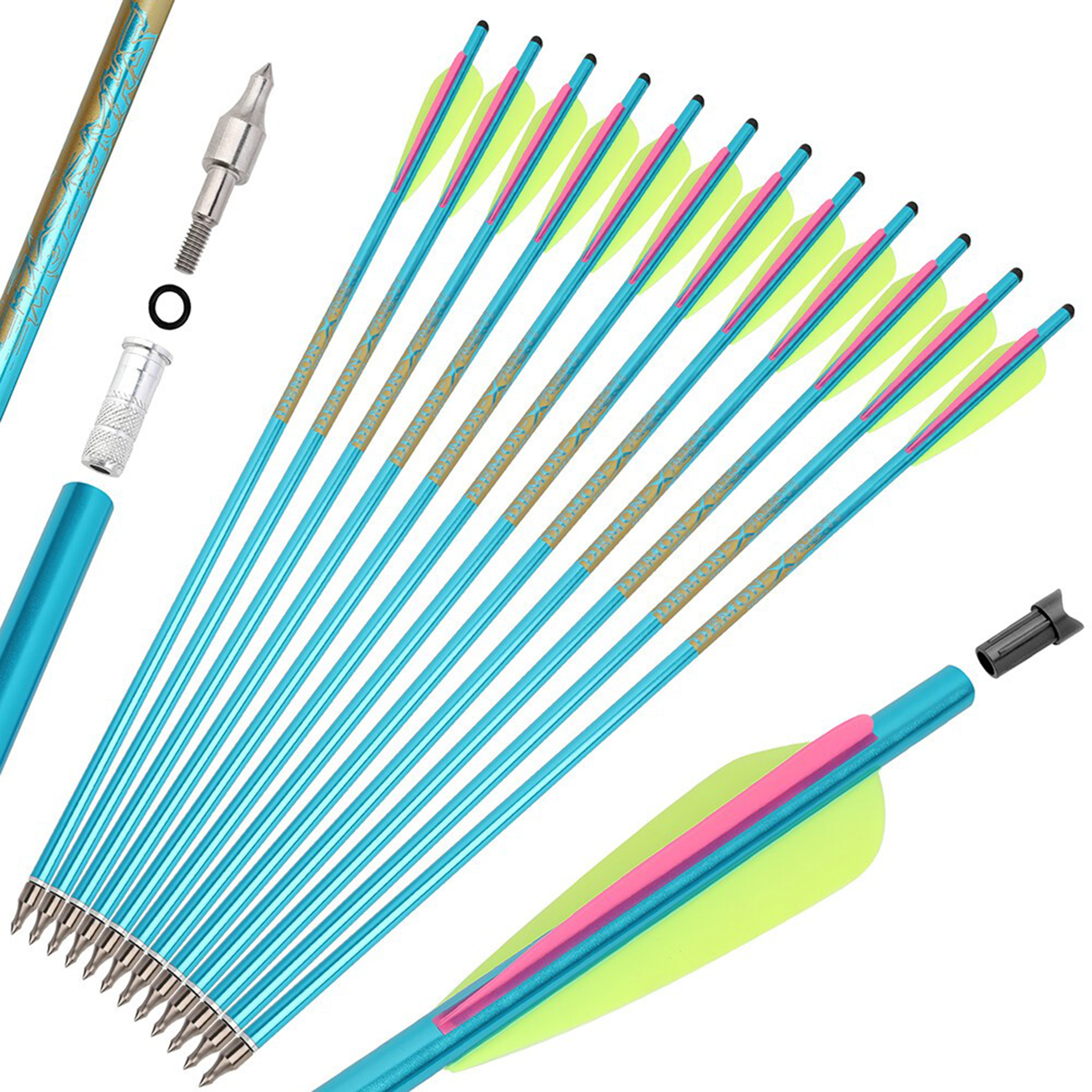 Crossbow Arrows Aluminum Archery Bow Hunting(1 Dozen)