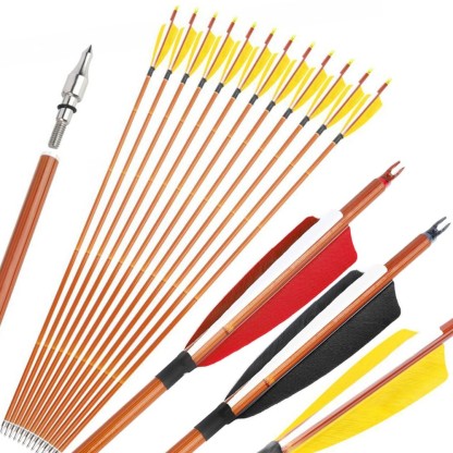 Carbon Arrows 30" Turkey Feathers Points Archery Bow