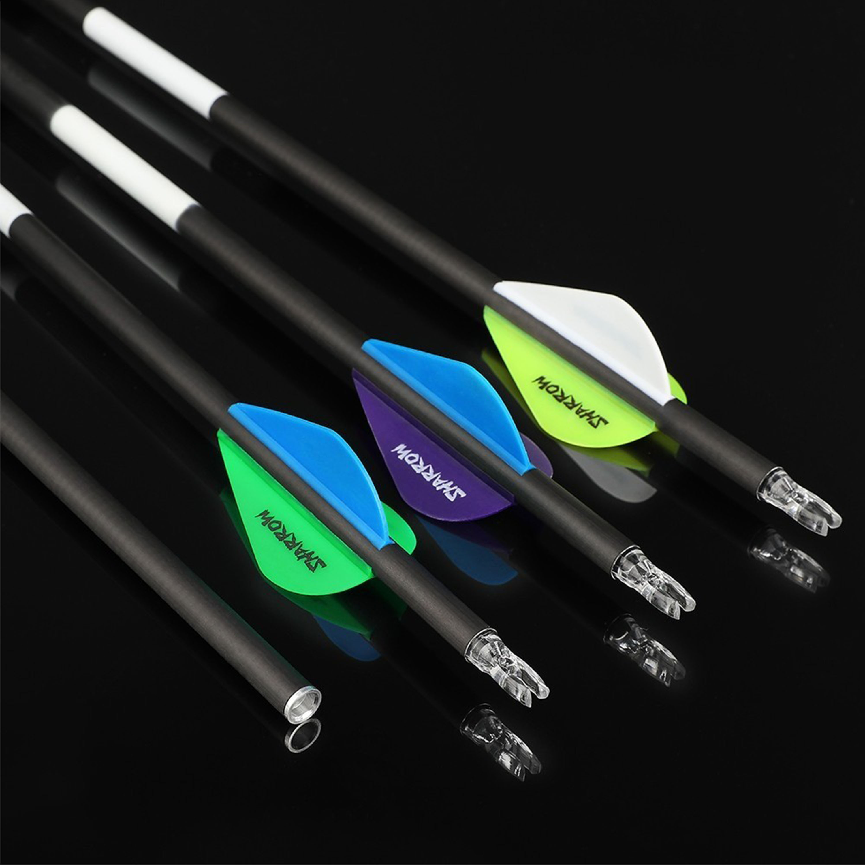 12x 31'' Carbon Arrow Sp300-500 Bow Archery Shooting Hunting