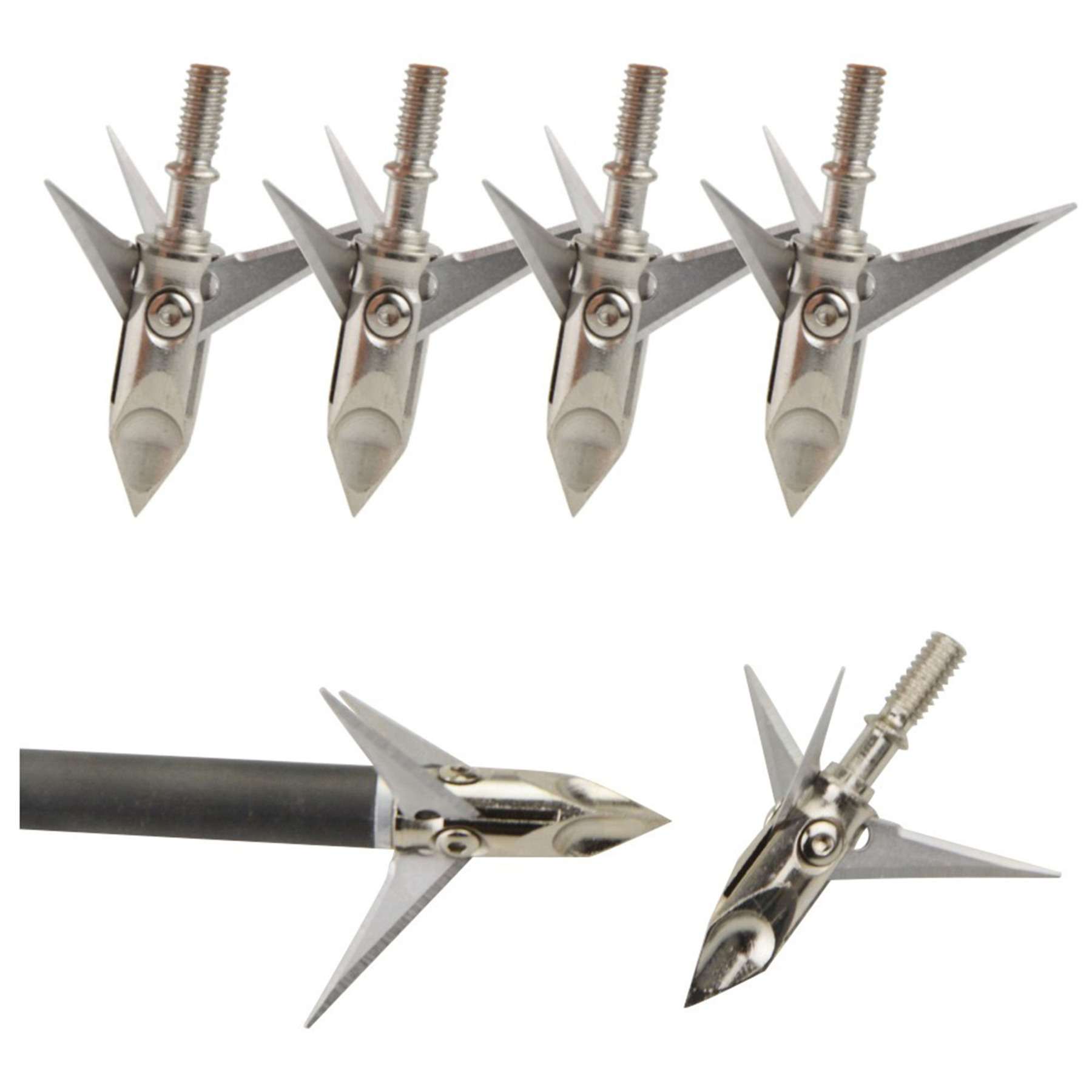 6X Archery Hunting Broadheads Blade Arrowheads Shooting Target