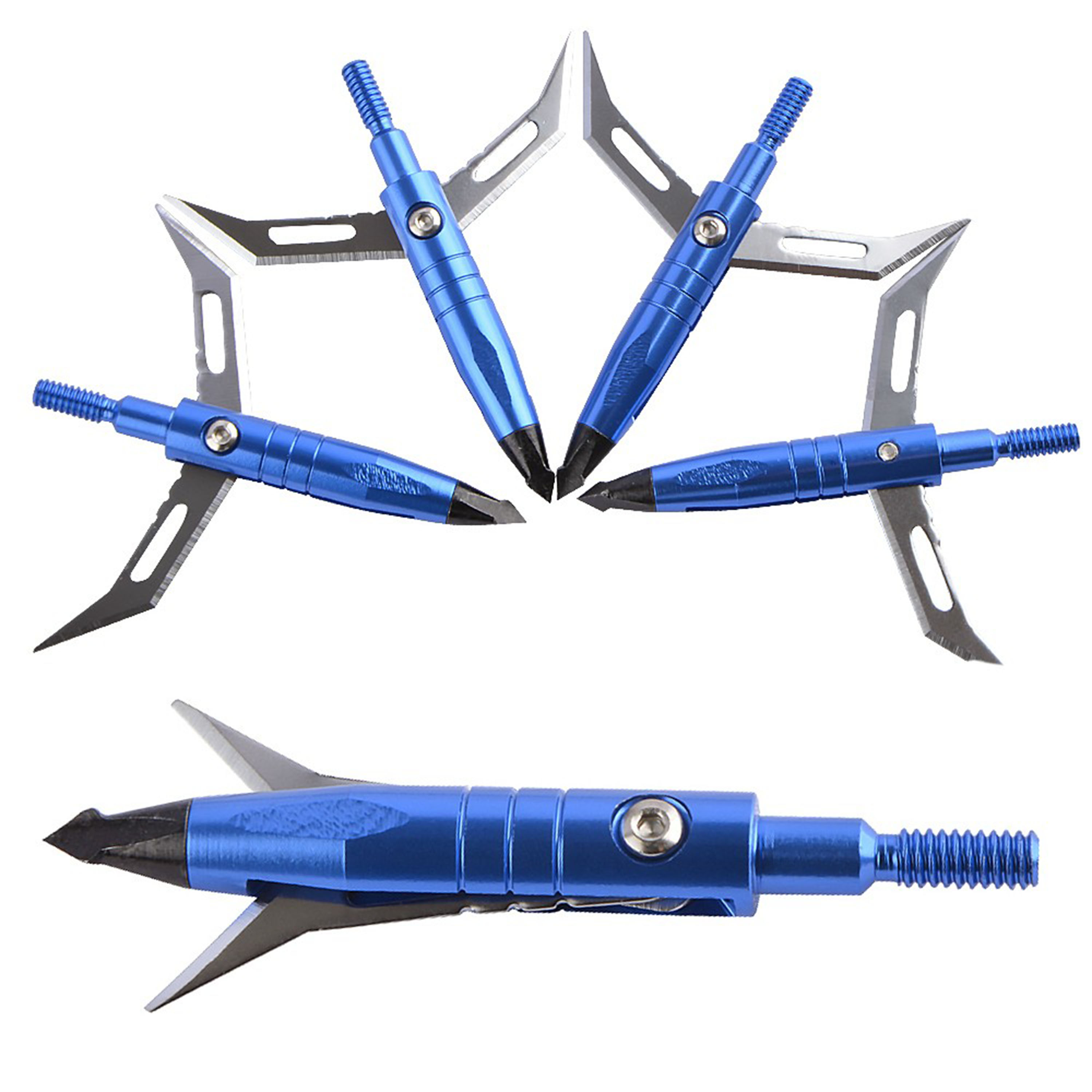 6X Archery Hunting Broadheads Blade Arrowheads Shooting Target