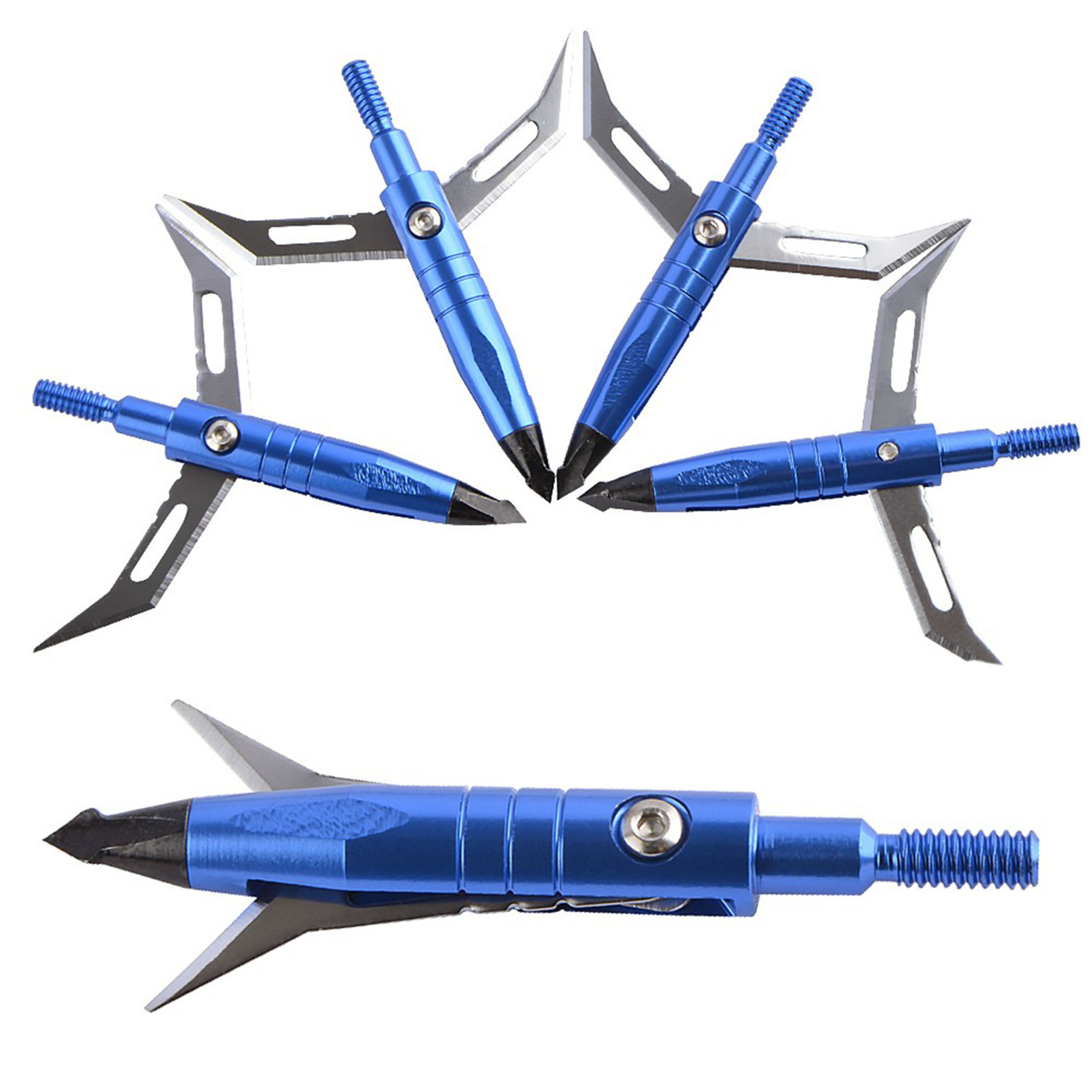 6X Archery Hunting Broadheads Blade Arrowheads Shooting Target