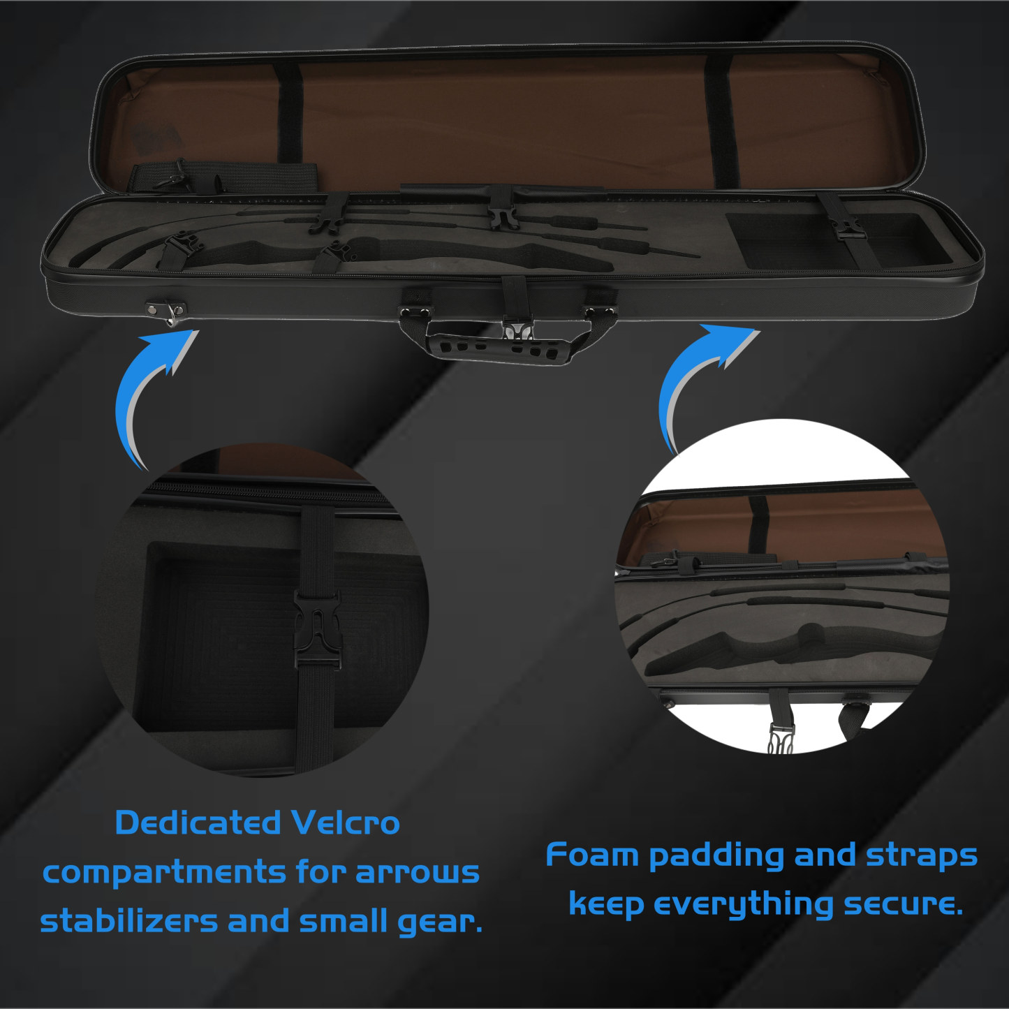 American Hunting Recurve Bow Carrier Box Case Arrow Archery Target