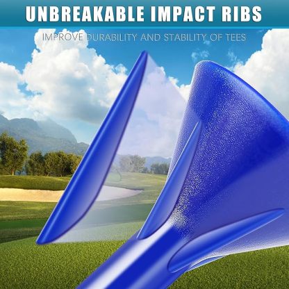 Golf Tees｜Excellent Durability and Stability Tees ， 50 Pack