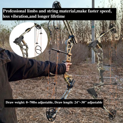 [Copy]Ready to Ship in USA | M121A Compound Bow for Deer Hunting Arrows