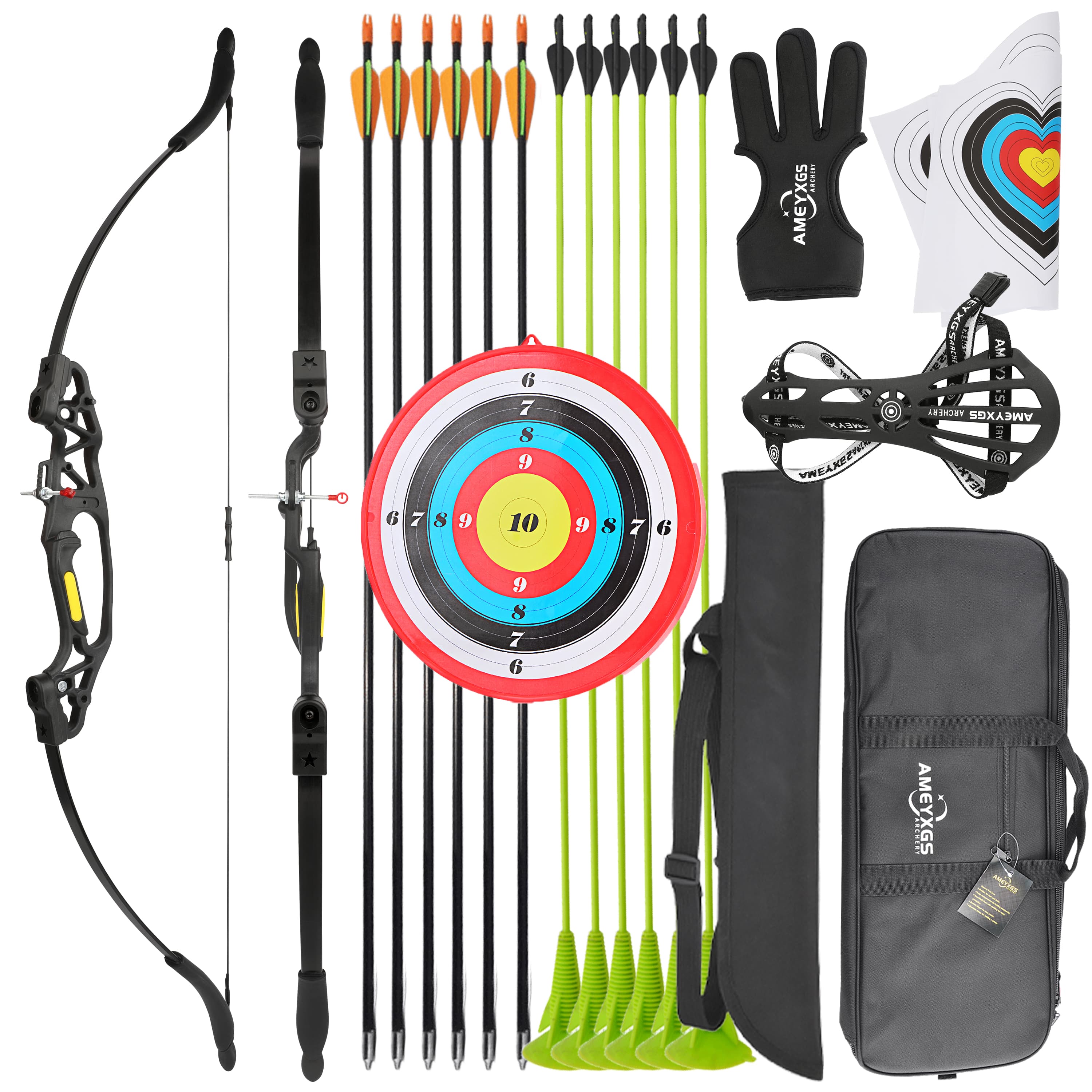 Kids Light weight Compound Bow set Outdoor Archery Gear