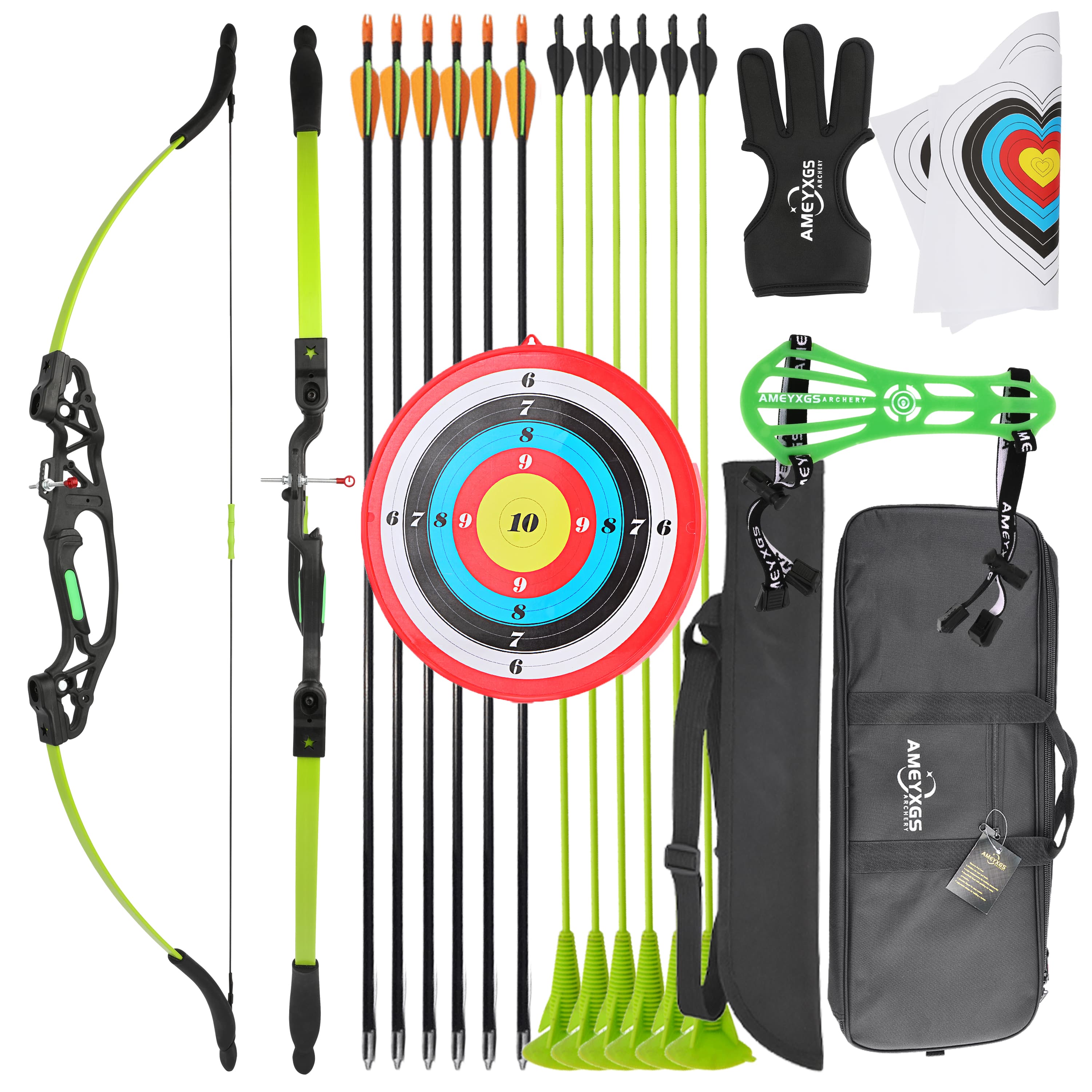 Kids Light weight Compound Bow set Outdoor Archery Gear