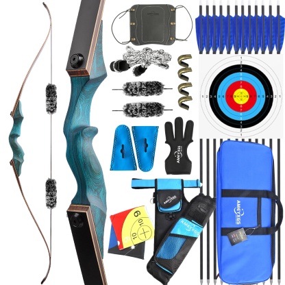 BLACK HUNTER Archery Recurve Bow / Longbow Kit
