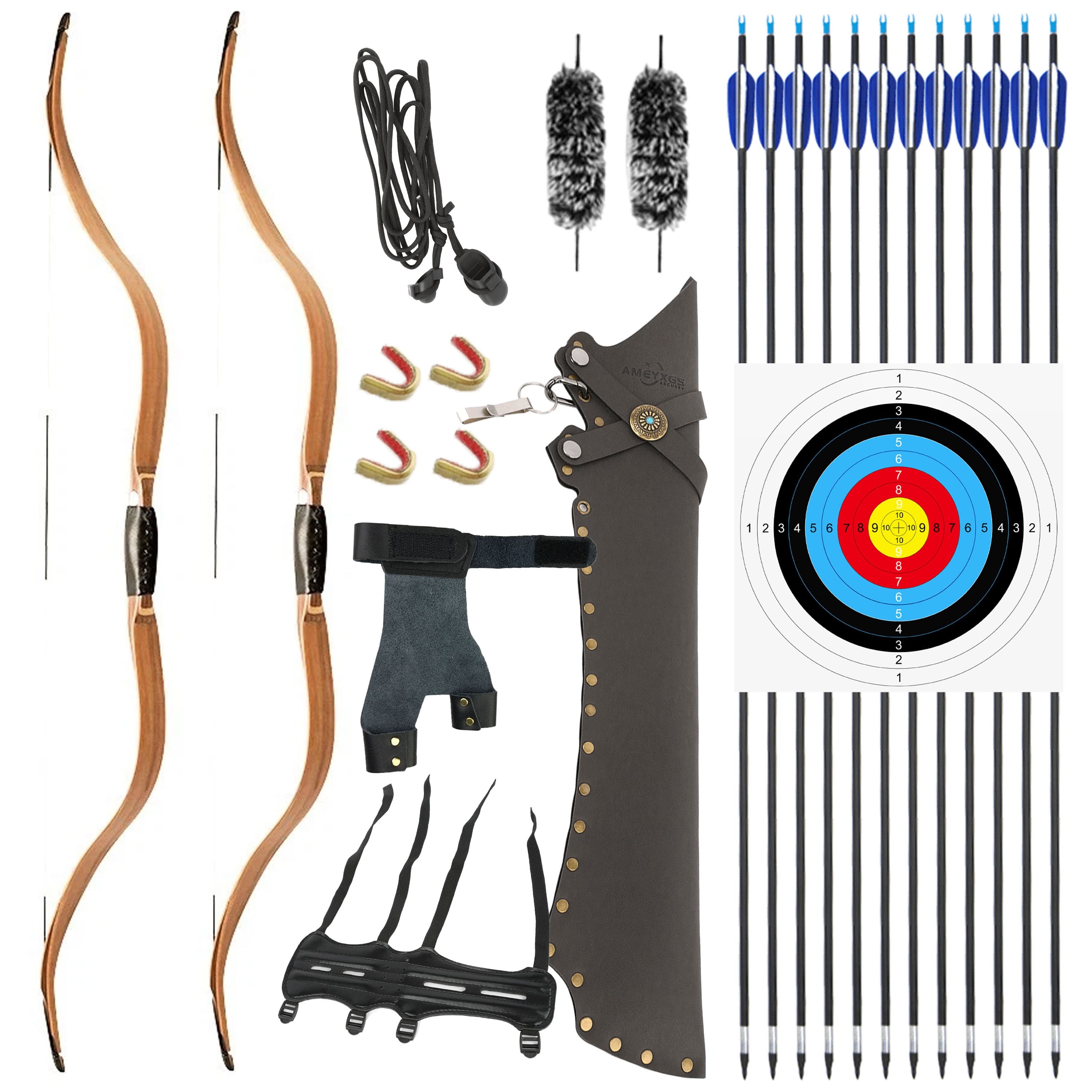 AF Traditional Bow 54inch Archery Horse Bow 20-50lbs