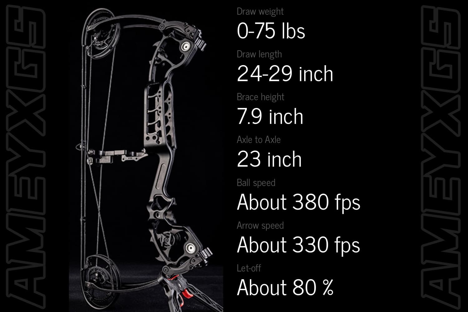 Dual-Use 0-75 lb Compound Bow | 380 FPS CNC 7075 Aluminum | Hunting &  Target – AMEYXGS Archery