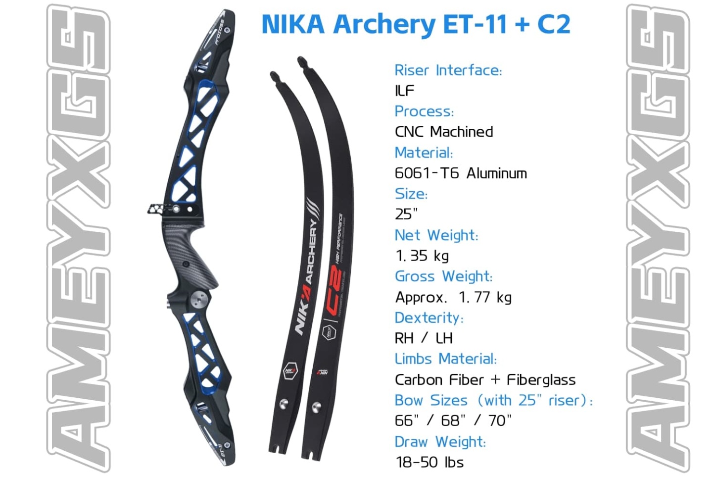ET11 Professional Competitive Recurve Bow set