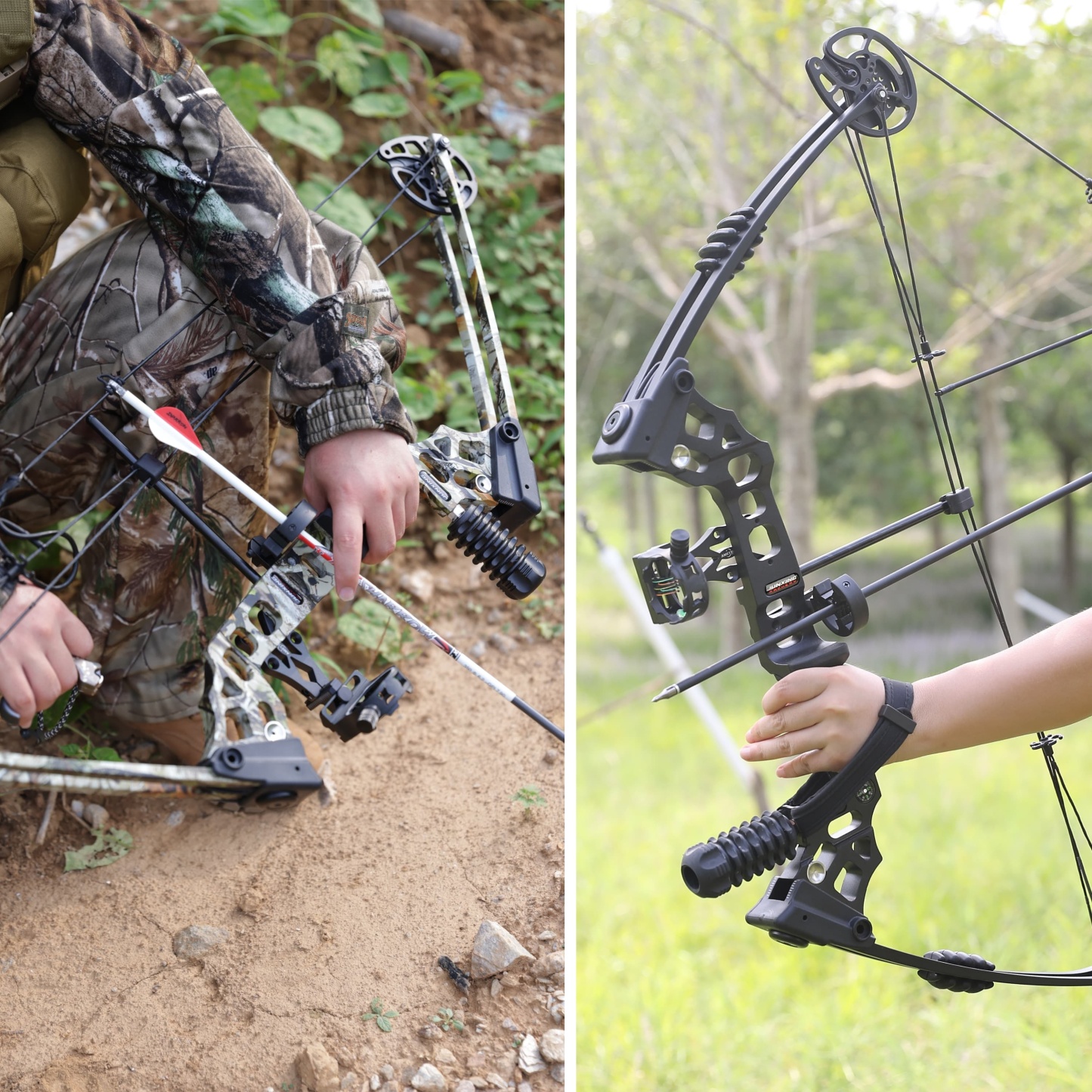 20-70 lbs Compound Bow Set IBO320 FPS Archery Arrow