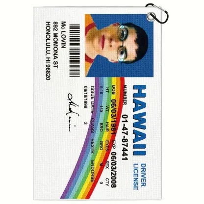 Golf ID Flag Banner and Card,  Outdoor Flag