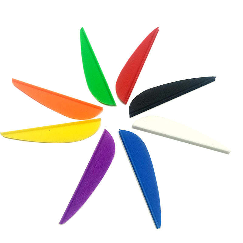 🎯Arrow Feathers Rubber Hunting Diy Drop-shape Vanes-AMEYXGS Archery