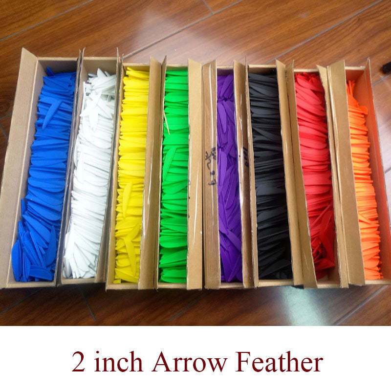 🎯Arrow Feathers Rubber Hunting Diy Drop-shape Vanes-AMEYXGS Archery