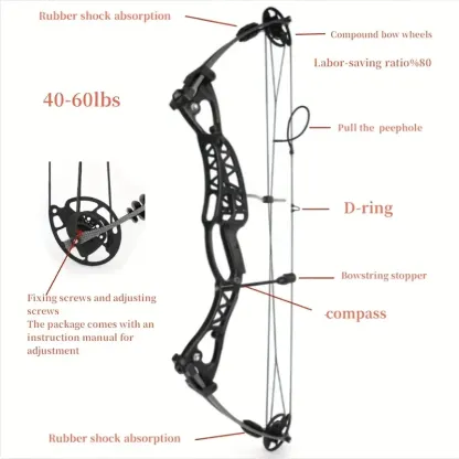 JUNXING M106 Target Compound Bow 40-60lb Right & Left Handed