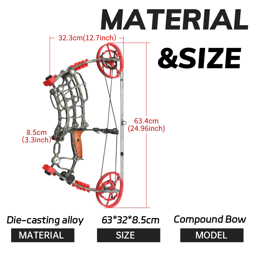 Dual-Use Compound Bow 30-70 lbs Hunting & Target Archery Bow