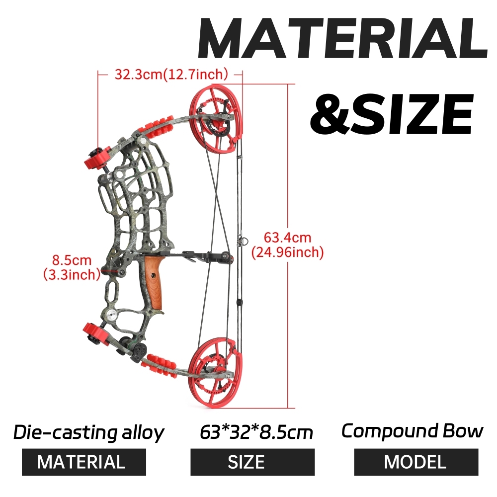 Dual-Use Compound Bow 30-70 lbs Hunting & Target Archery Bow