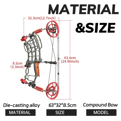 Dual-Use Compound Bow 30-70 lbs Hunting & Target Archery Bow