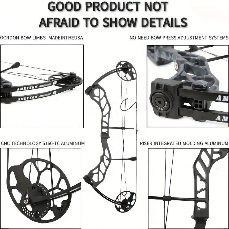 1 Set Composite Bow Equipment -19-70LBS Adjustable