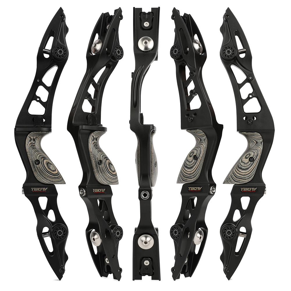 25-60lbs Recurve Bow Kit 62" Wooden Takedown Hunting Split Bow