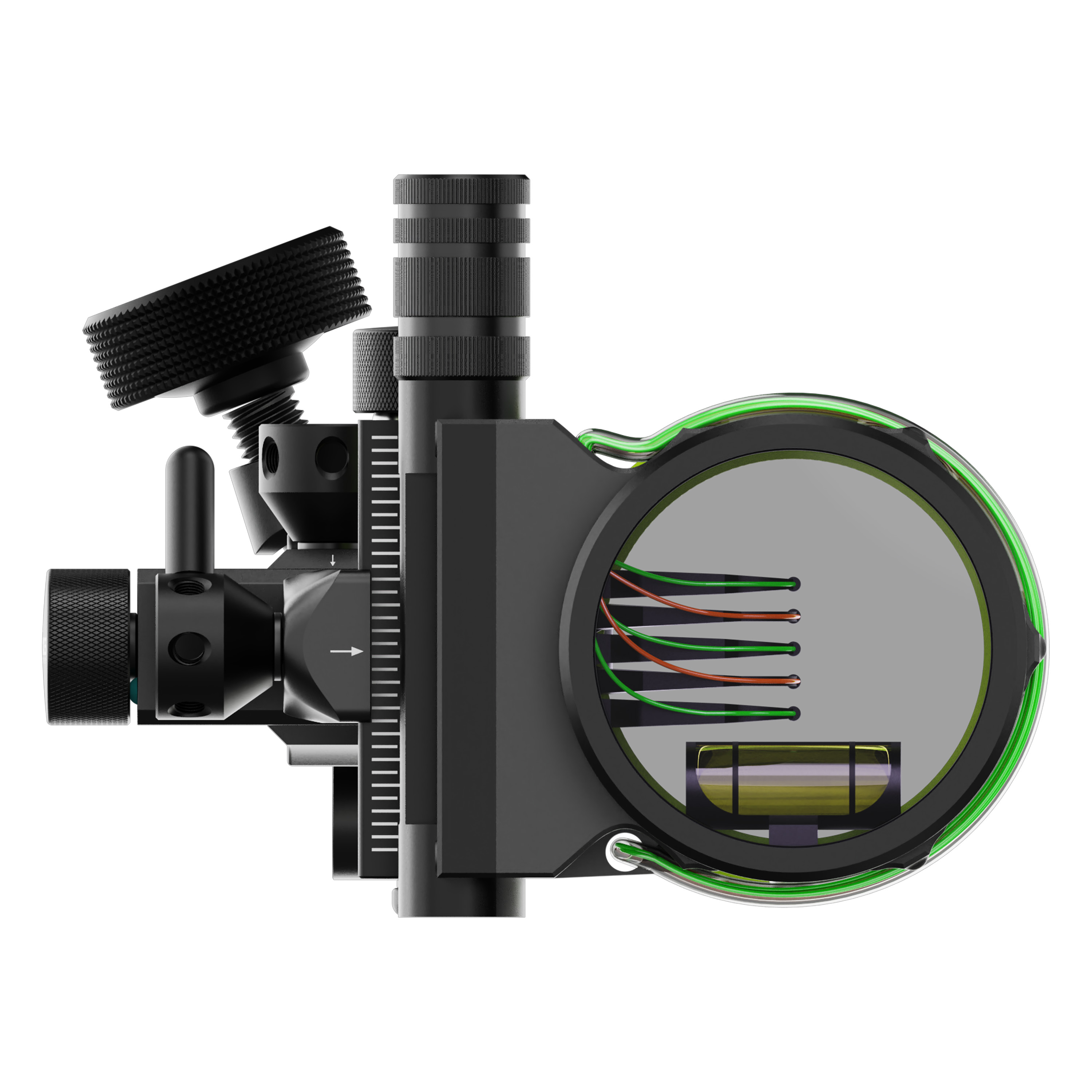 AMEYXGS Micro Adjustable Compound Bow Sight Lens Shooting Target