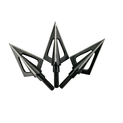 100 Grain 3-Blade Hunting Arrowheads Stainless Steel 6pcs