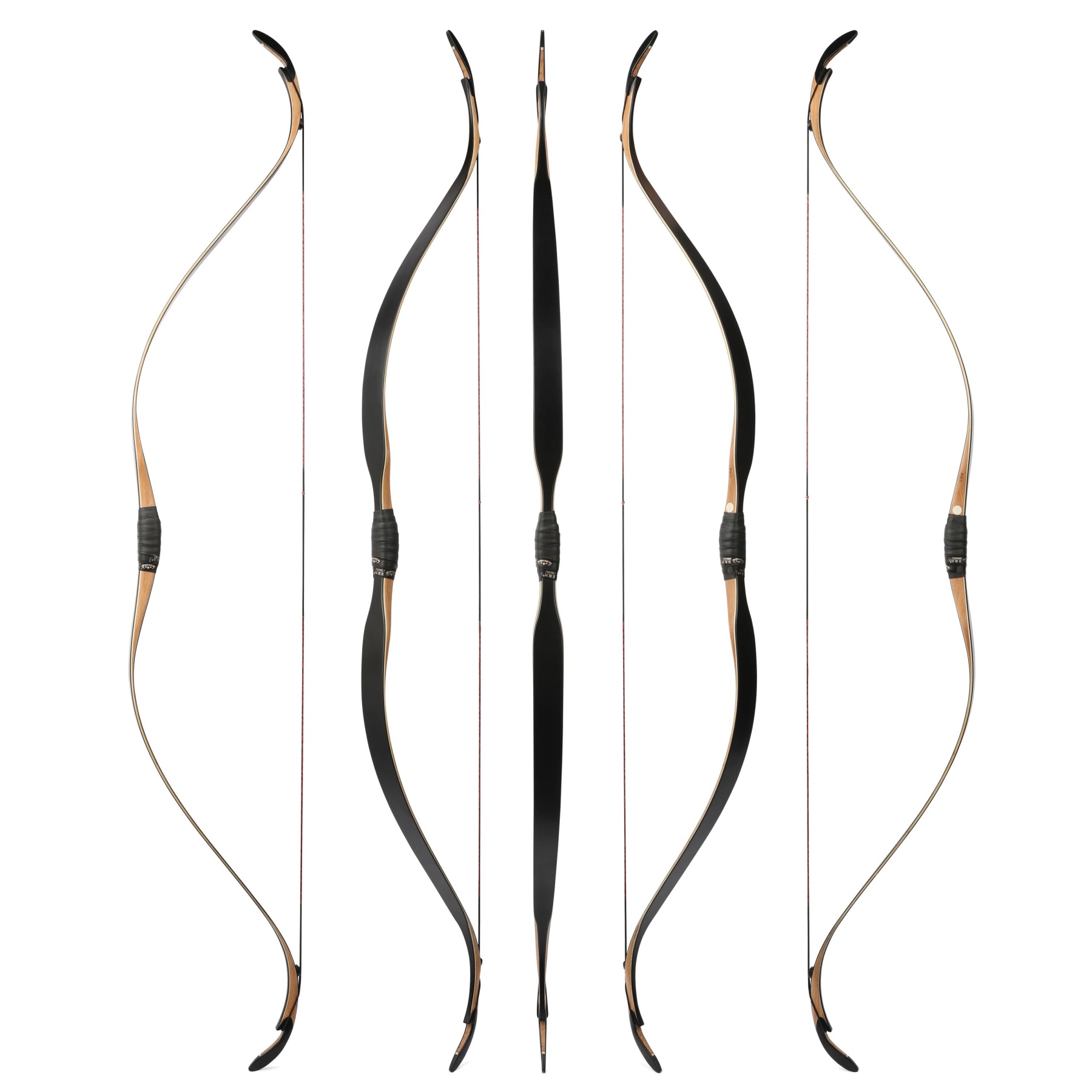 56" Laminated Longbow Kit 20–45lbs Traditional Archery RH LH
