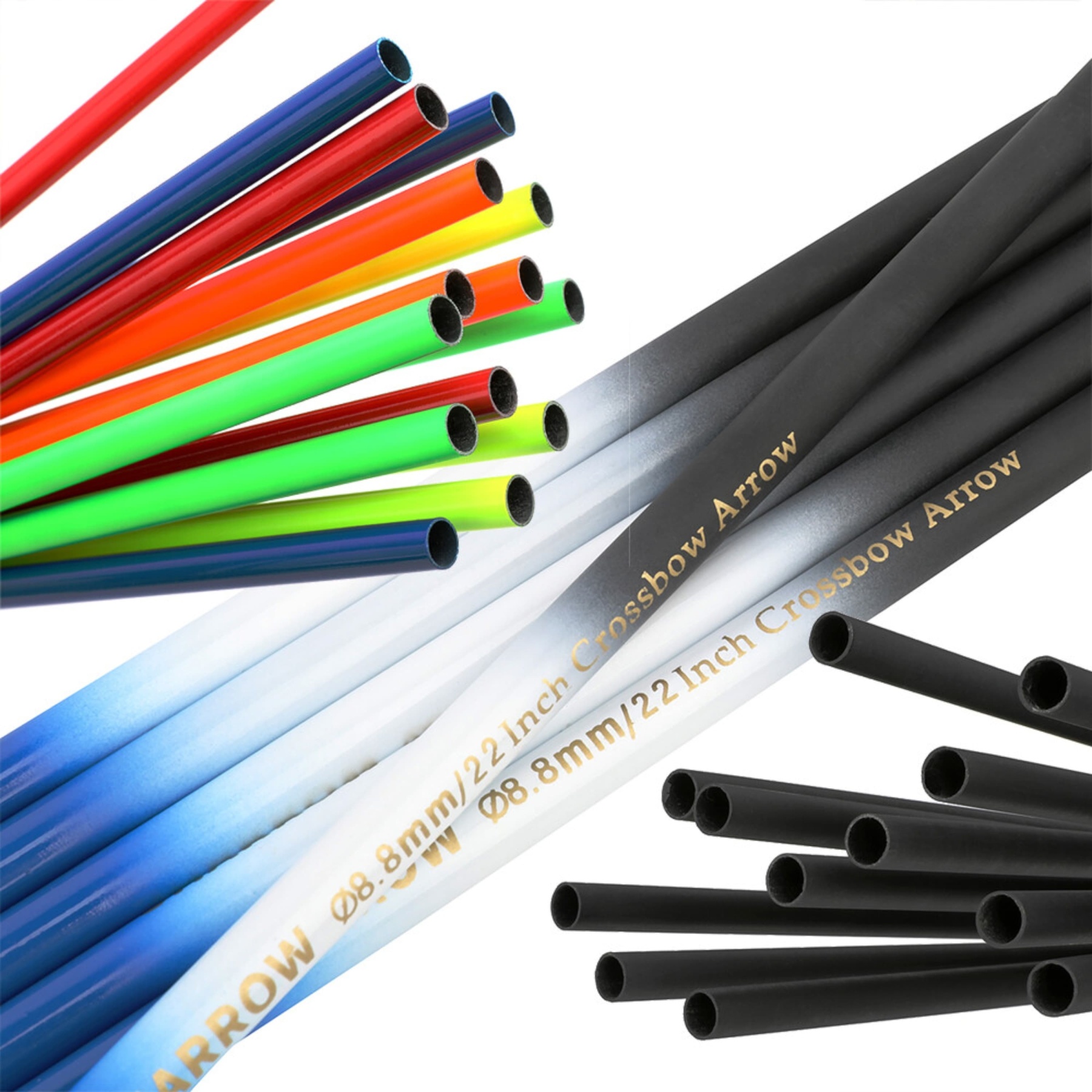 Crossbow Bolts Carbon Hunting Arrows Shaft (12 Pack)