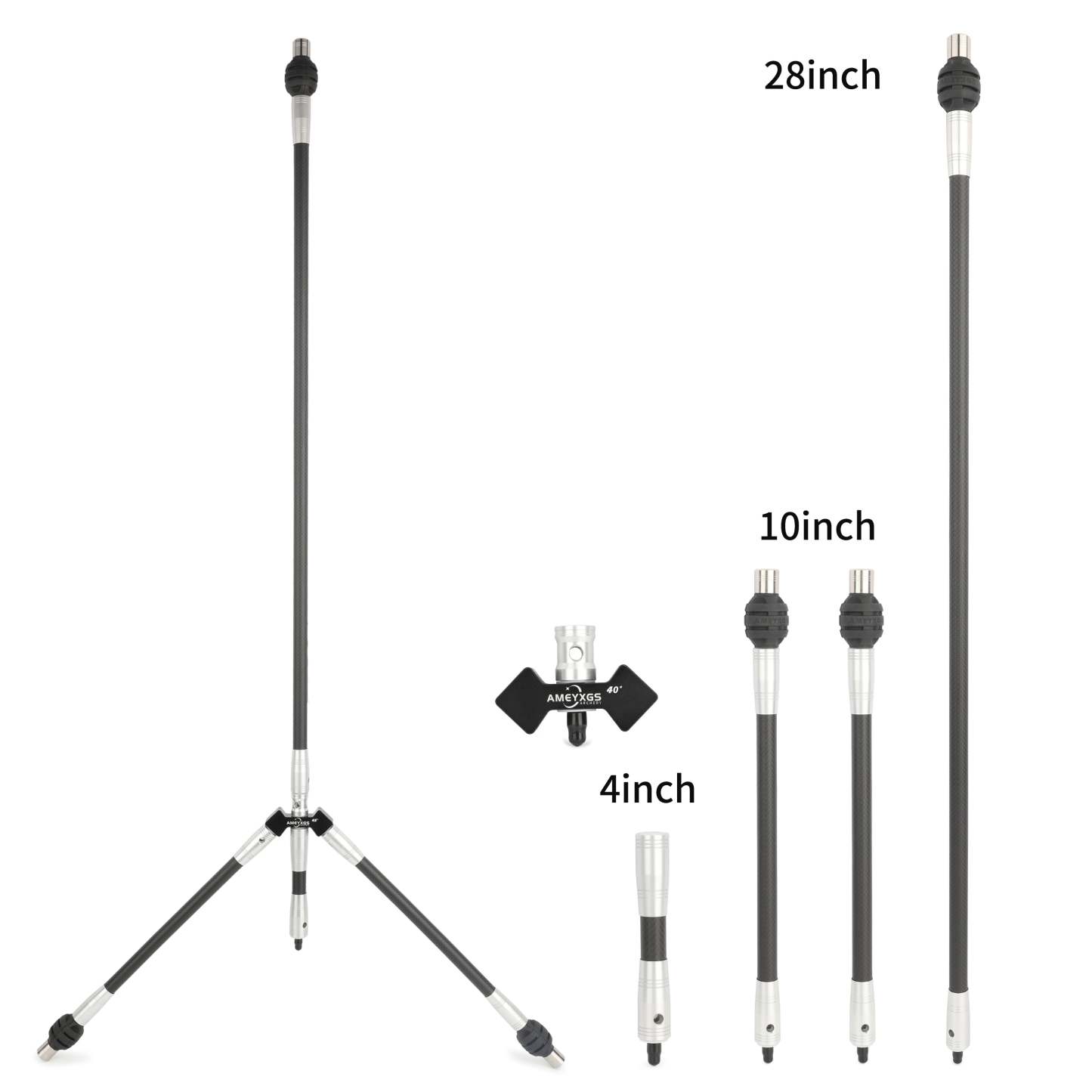 🎯AMEYXGS Archery Pro Recurve Bow Target Stabilizer 3K Carbon Long Stabilizer-AMEYXGS Archery