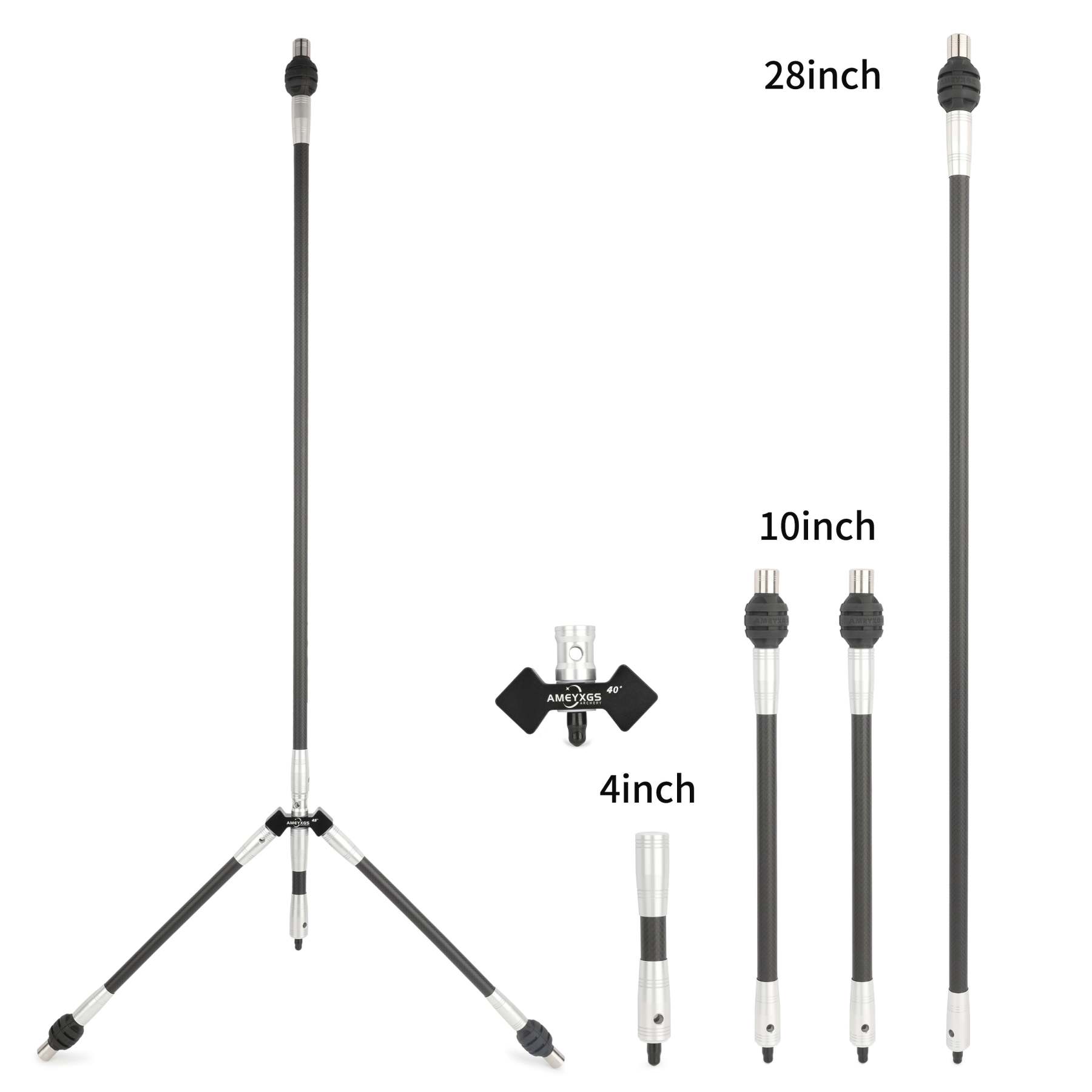 🎯AMEYXGS Archery Pro Recurve Bow Target Stabilizer 3K Carbon Long Stabilizer-AMEYXGS Archery