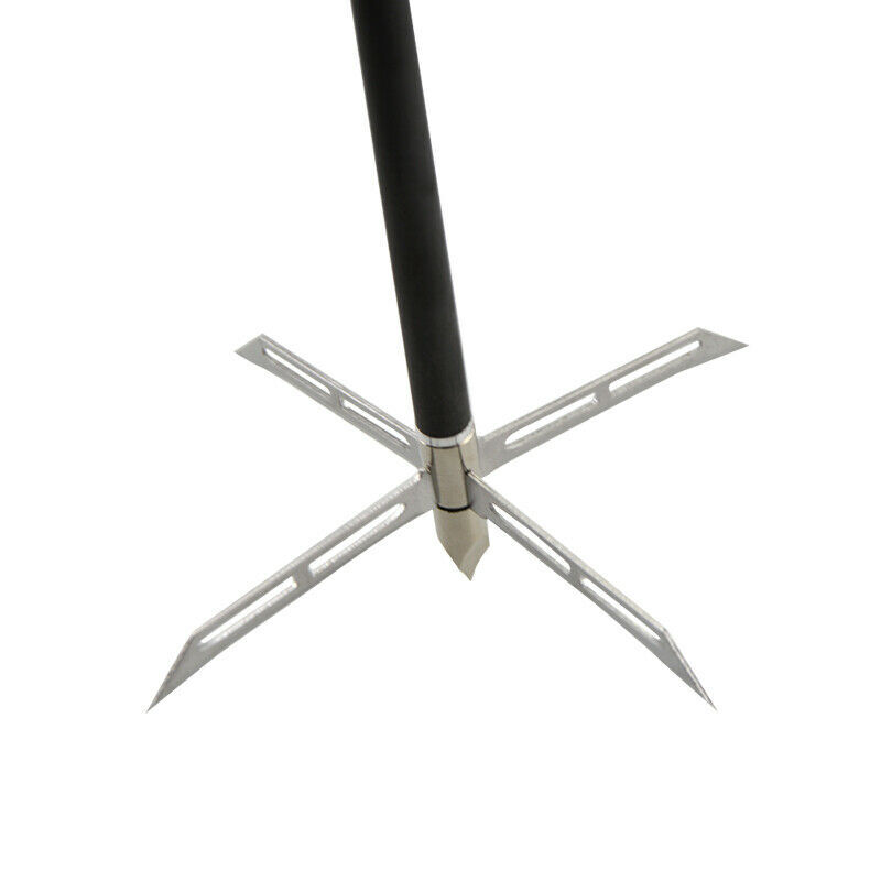 Archery Broadhead 4 Fixed Blade Hunting Tips 186grain Arrowhead
