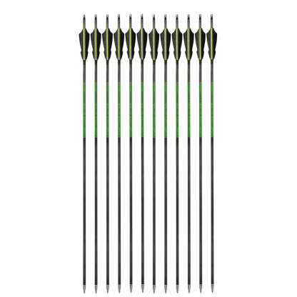 30" Pure Carbon Archery Arrows SP300-800 12pcs