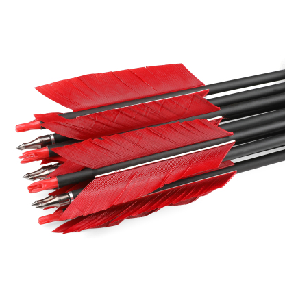 AMEYXGS Carbon Arrows FLU-FLU Feather Archery Traditional Bow