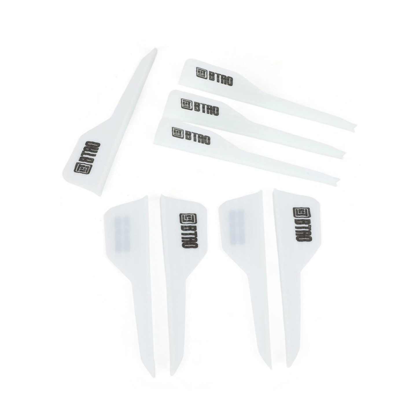 2.5" Rubber Arrow Vanes Archery Fletching Accessory (50pcs)