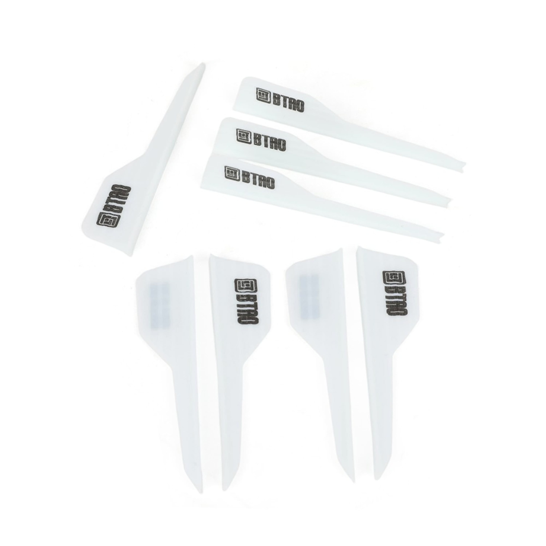 2.5" Rubber Arrow Vanes Archery Fletching Accessory (50pcs)