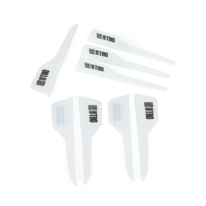 2.5" Rubber Arrow Vanes Archery Fletching Accessory (50pcs)