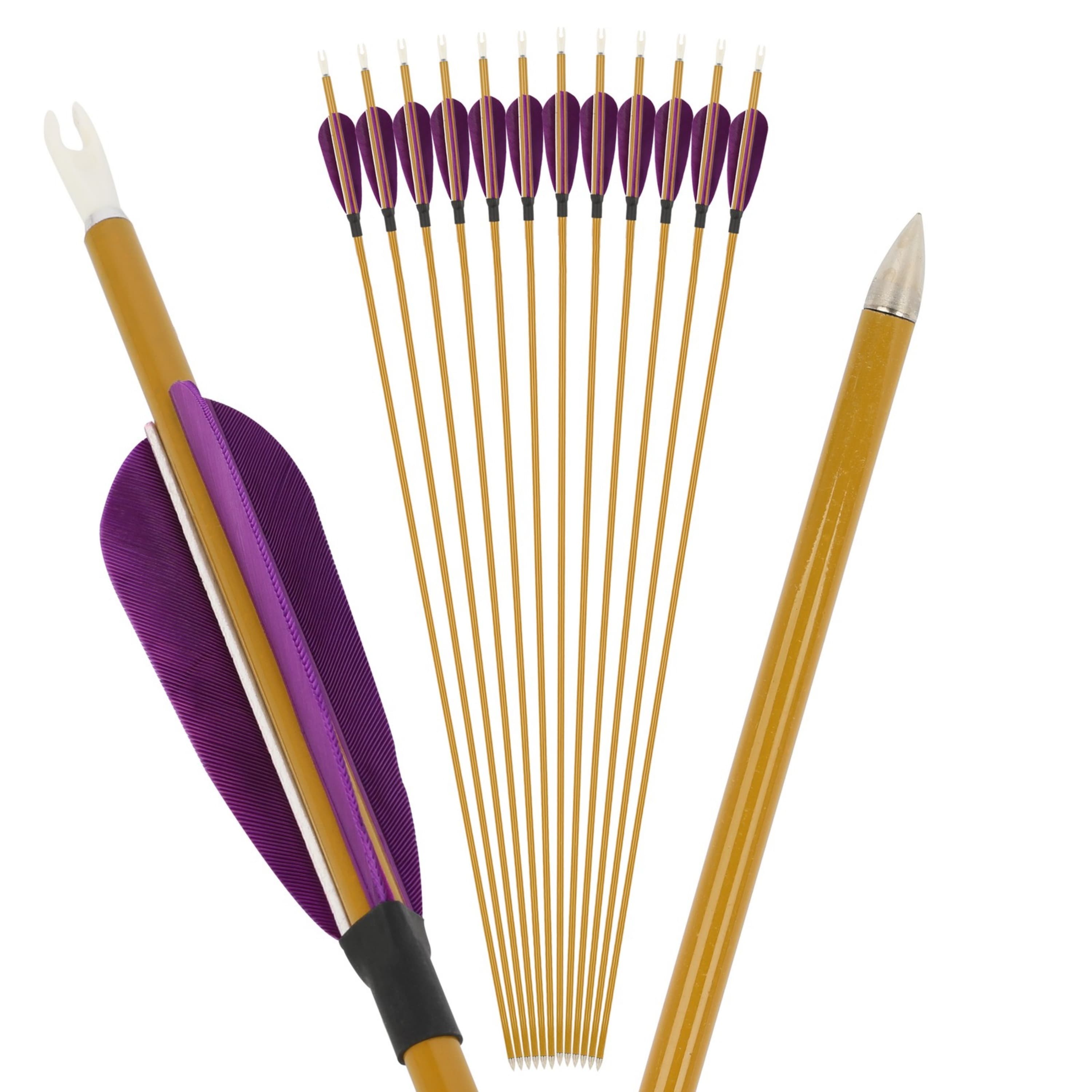 AMEYXGS Archery Spine 900 Carbon Arrow Turkey Feathers