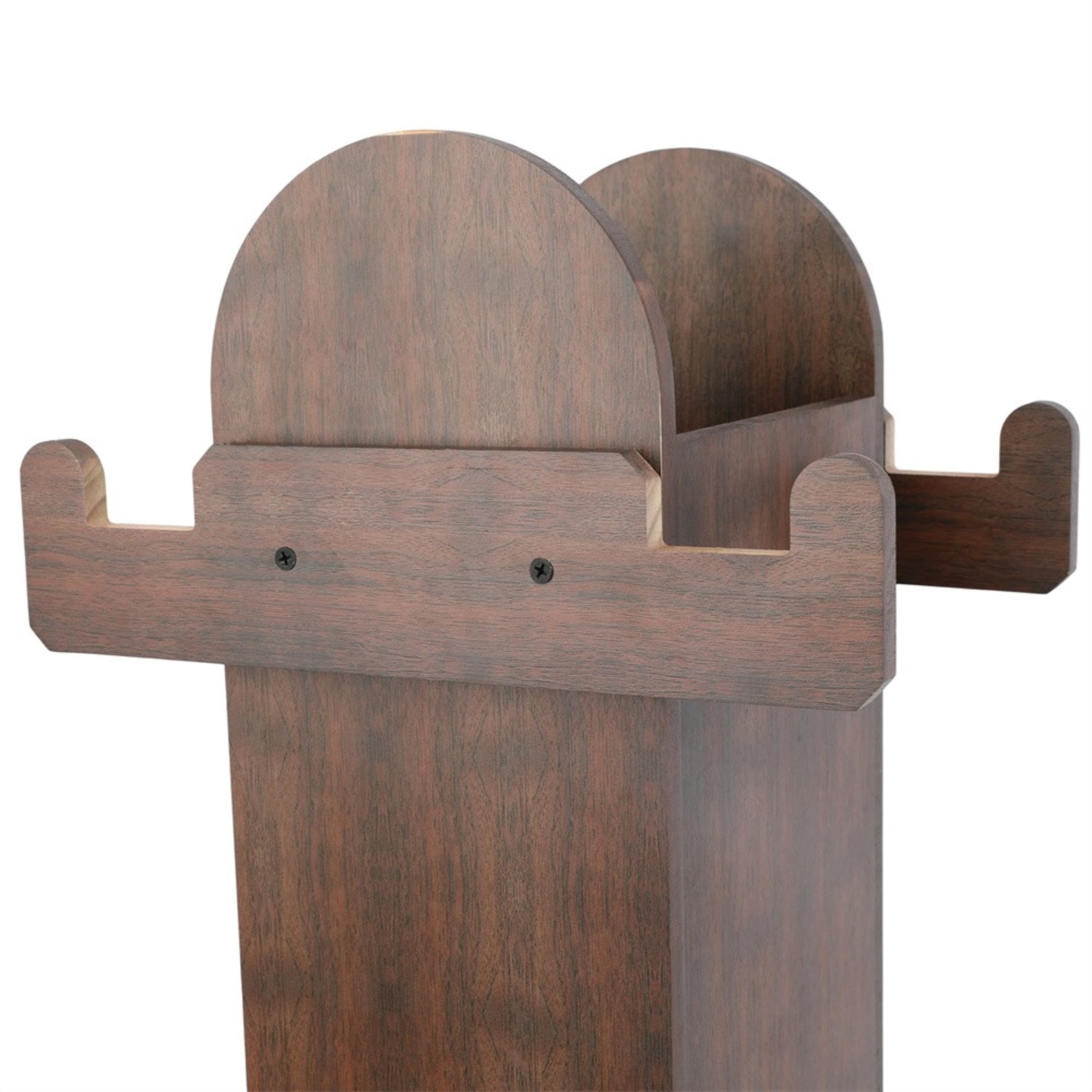 Thickened Wooden Archery Bow Stand with Arrow Quiver