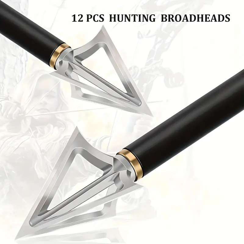 100 Grain Hunting Archery Broadhead - 12 Pack 