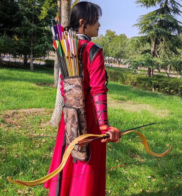 LOGBOW-Archery 20lbs Recurve Traditional HorseBow-AMEYXGS Archery
