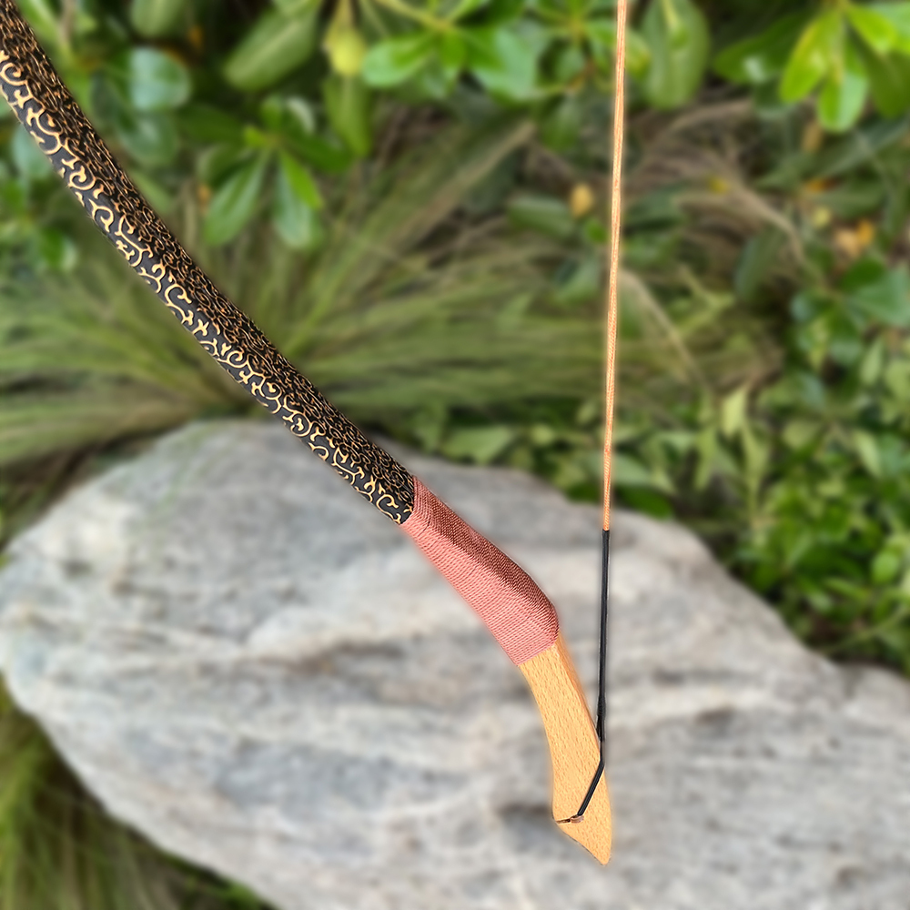 Traditional 100 lbs Recurve Bow with Dragon Claw Design | Hunting Archery