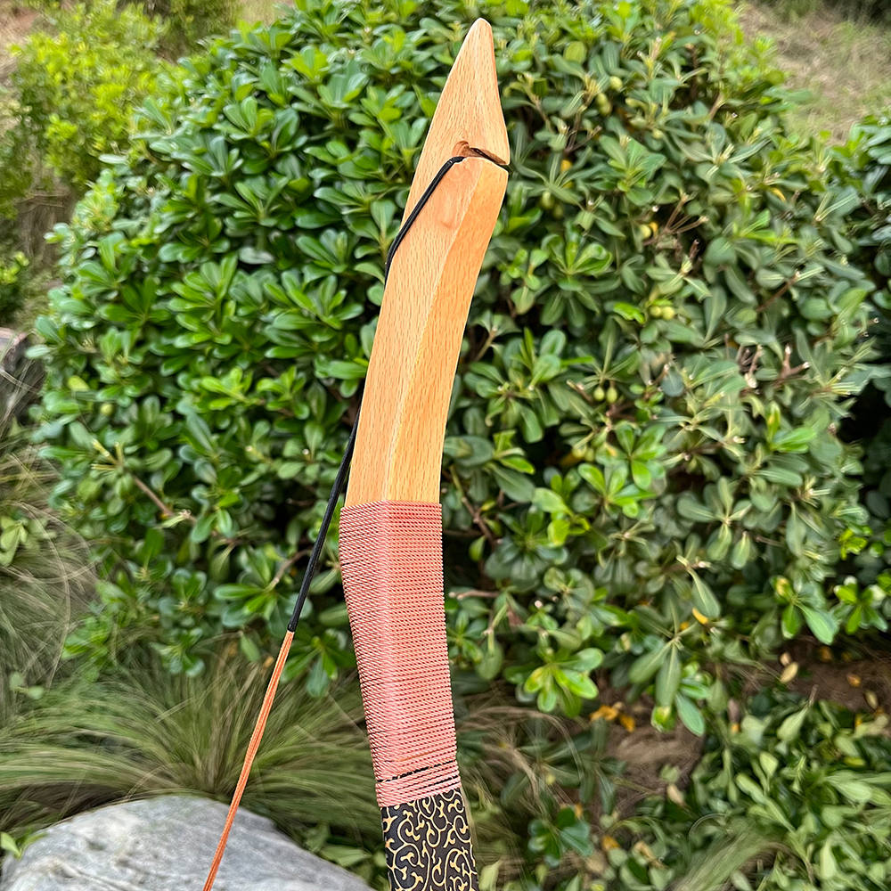 Traditional 100 lbs Recurve Bow with Dragon Claw Design | Hunting Archery