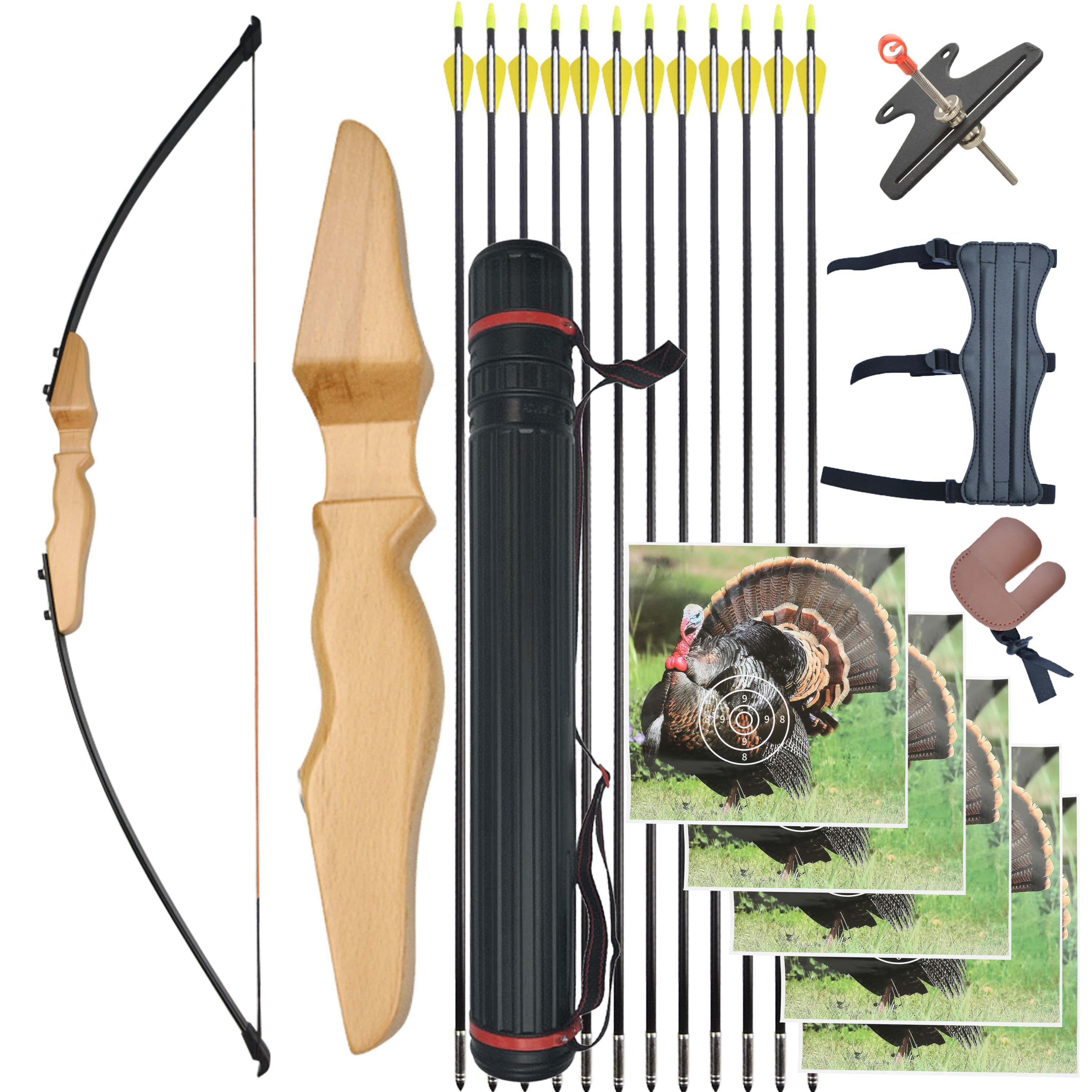 30/40lbs Takedown Straight Bow Recurve Bow Adult Archery