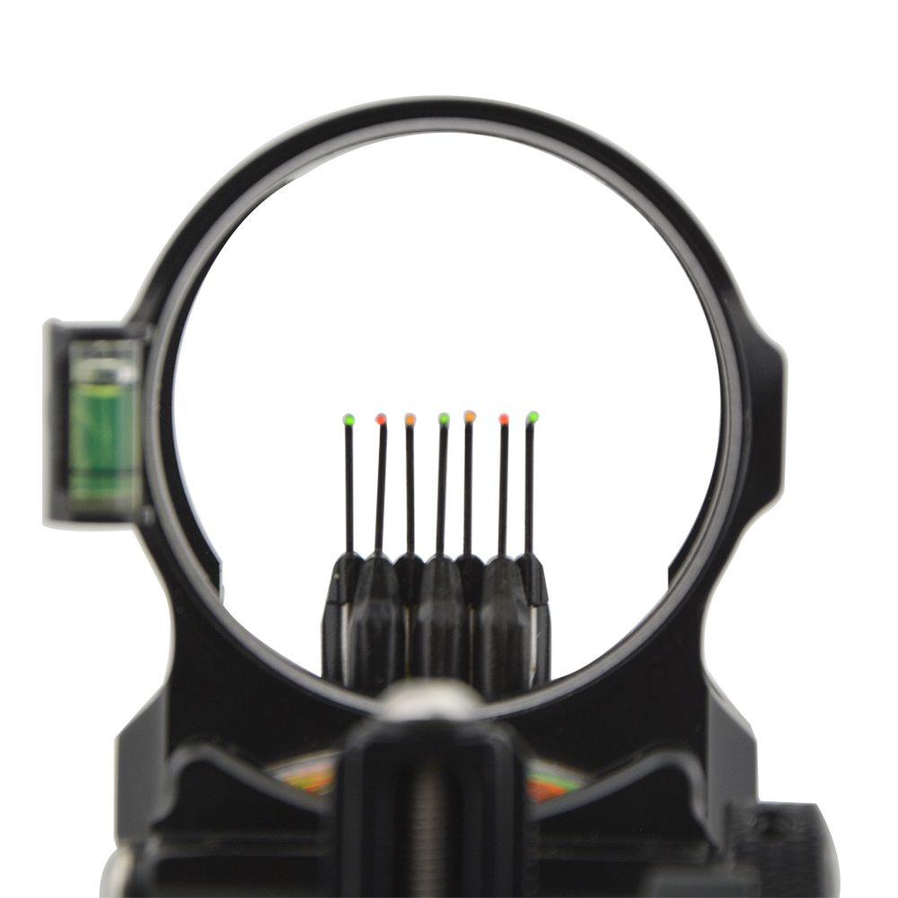 Topoint 7-Pin Sight DB8170 Aluminum Alloy with Adjustable Fiber Optic