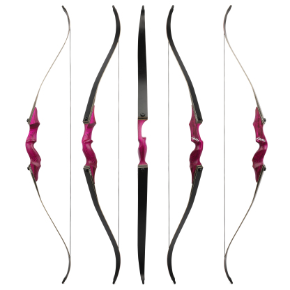 Blackhunter Recurve Bow Set with Fiberglass Limbs & Bamboo Core (60 lbs)