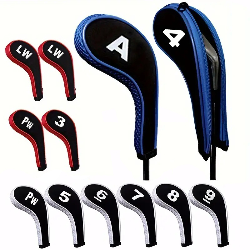  Golf Club Cover 12X Set Driver Head Cover Long Neck Design